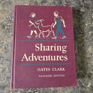 Vintage Book SHARING TOGETHER 1949 Beckley-Cardy School Textbook Junk Journaling